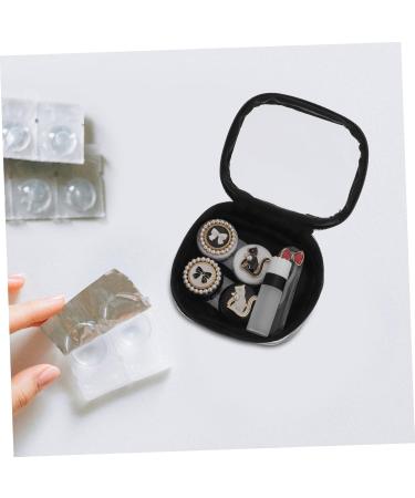 Solustre Travel Contact Lens Container Set - Glasses Storage Organizer & Lens Remover (2 11x9cm) - Stylish & Protective Eye Care Solution - Buy Online on GoSupps.com