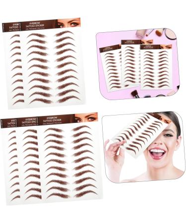 Beavorty 15 Sheets Eyebrow Stickers Grooming Shaping Eyebrow Authentic Eyebrow Simulation Eyebrow 1 count (Pack of 1) Brownx3pcs - Buy Online on GoSupps.com