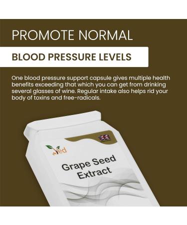 Ved OPC Grape Seed Extract Capsules Min. 95% Oligomeric Proanthocyanidins 400 mg 90 Vegan Capsule (3 Months Supply) - Buy Online on GoSupps.com