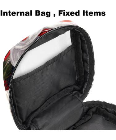 Muoooum Ladies Tie Storage Bag | Merry Christmas Menstrual Cup Pocket | Portable Feminine Products Storage for Teens | Color 9 - Buy Online on GoSupps.com