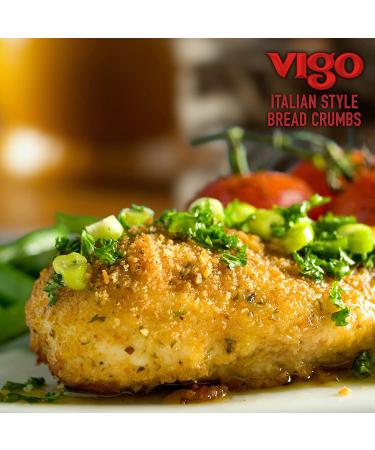 Vigo Italian Style Seasoned Bread Crumbs with Imported Roman Cheese - 5 Pound Pack - Buy Online on GoSupps.com
