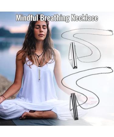 Buy WIDREAM Breathing Necklaces - Stress Relief & Meditation Jewelry | Mindful Breathing Device for Calm & Relaxation - Buy Online on GoSupps.com