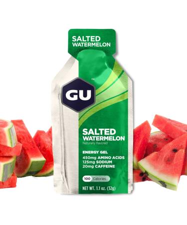 GU Energy Original Sports Nutrition Energy Gel, Salted Watermelon, 8 Count Salted Watermelon 8 Count (Pack of 1) - Buy Online on GoSupps.com