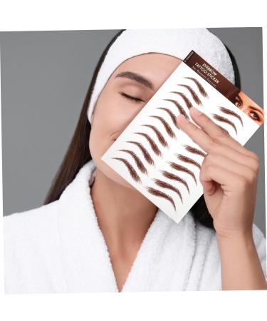 IWOWHERO 5 Sheets Eyebrow Stickers Fake Eyebrows Peel off Eyebrow Sticker Authentic Eyebrow Makeup Eyebrow - Buy Online on GoSupps.com