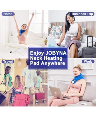 Jobyna Electric Neck Heating Pillow - Rapid 5S Heating Auto Switch-Off Adjustable 30-70 Perfect Physiotherapy Support - Buy Online on GoSupps.com