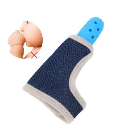 Thumb Sucking Stop Guard for Kids - Silicone Teether Wrist Band for Toddlers (Blue) - Buy Online on GoSupps.com