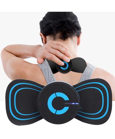 Mini Neck Massager Wireless Cervical Massager Mini Ems Muscle Cervical Massage Pad for Pain Relief Current Pulse Massager Electric Neck Massager Ems Body Massager