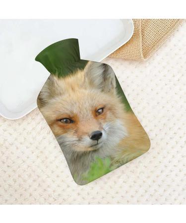 Fox Hot Water Bottle with Plush Cover | Hand Warmer for Adults & Kids | 26.5x15.3cm - International Shipping Available - Buy Online on GoSupps.com
