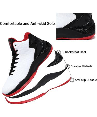 Beita Men's Basketball Shoes - Breathable Athletic Sneakers, Anti Slip, Size 10, White - Buy Online on GoSupps.com
