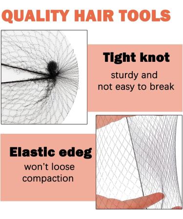 Blonde Ballet Hair Nets 50Pcs with Bobby Pins - Elastic Mesh Bun Nets for Girls Dancer Catering - Buy Online on GoSupps.com