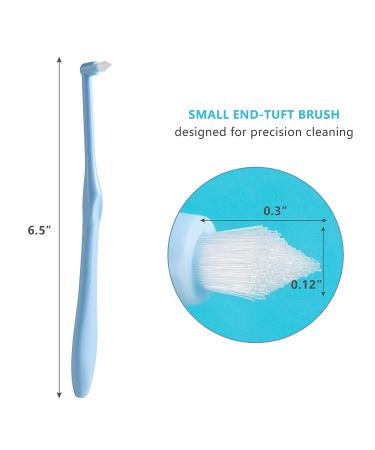LOVEWEE End-Tuft Tapered Trim Toothbrush - 6 PCS Interspace Brush for Braces & Bridges - Buy Online on GoSupps.com
