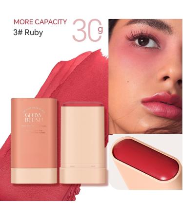 PICKX On the Go Makeup natural makeup powder blusher stick lasting natural nude makeup cream makeup makeup powder blusher stick coloring moisturizing stick (pink) - Buy Online on GoSupps.com