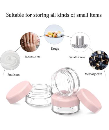 24 Pcs PAMIYO 10ml Clear Empty Jars - Pink Cream Jars for Skincare | International Shipping - Buy Online on GoSupps.com