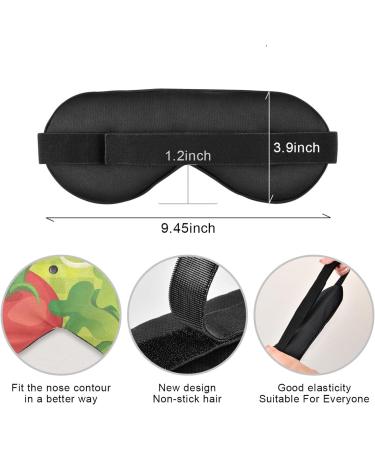 Haskirky Light Blocking Eye Mask - Breathable & Adjustable for Adults | Ideal for Travel, Yoga, Meditation, Office, Deep Sleep | Comfortable & Smooth | Tomato Vegetable Goodies - Buy Online on GoSupps.com