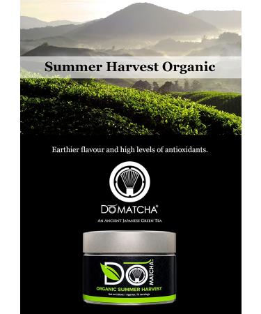 Organic Summer Harvest Matcha Powder - 2.82 oz | Authentic Japanese Green Tea - Latte Grade | DoMatcha - Buy Online on GoSupps.com