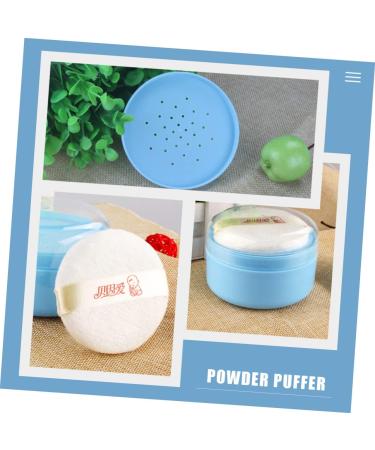 Hohopeti 8 Pcs Body Powder Puff Box - Travel Makeup Puff Set for Baby Powder Application - Charming Blue Air Cushion - 8x8x6cm - 2pcs - Buy Online on GoSupps.com