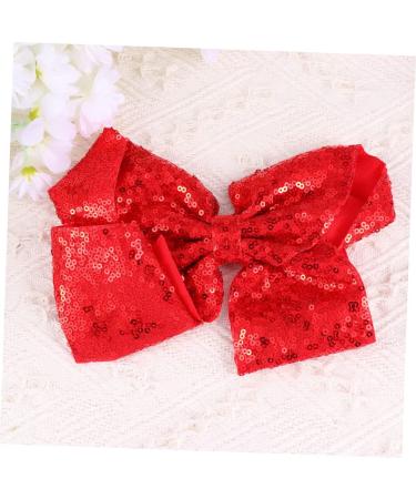 minkissy Sequins Hair Clip Bowknot Barrettes Hair Barrettes Bow Barrette Clip Glitter Bows Alligator Hair Clip Sequin Hair Clip Glitter Hair Bows Hairpins Clip Miss Extra Large 17*13 cm Red - Buy Online on GoSupps.com