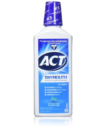 ACT Dry Mouth Mouthwash Mint 18 Fl Oz (Pack of 3)