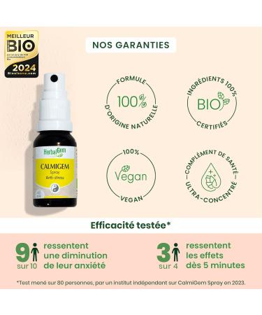 HerbalGem | Calmigem | Helps fight stress | Gemmotherapy complex | 15ML - Buy Online on GoSupps.com