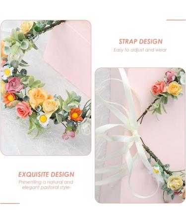 1 Pastoral Style Headband 1 Pair Of Lace Headbands Flower Crown Headband Women's Flower Headband Women's Flower Crown Flower Headband Flower Headdress - Buy Online on GoSupps.com