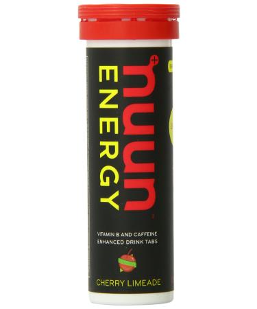 Nuun Energy: Past Formula Vitamin & Caffeine Enhanced Drink Tabs Cherry Limeade 1 Tube