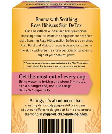 Yogi Herbal Tea Skin Detox 16 ea - Buy Online on GoSupps.com
