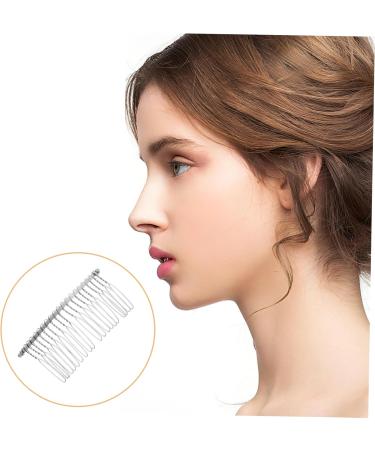 POPETPOP 20 Wedding Veil Combs Fancy Hair Clip Side Comb Clip Bridal Hair Comb Veil Clip Side Hair Combs Comb for Wedding Veil Hair Accessories for Women Miss Wide Tooth Comb Metal - Buy Online on GoSupps.com