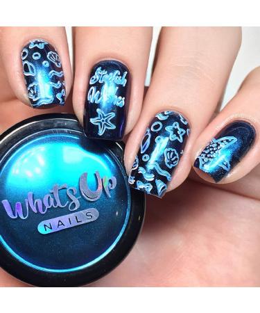 Whats Up Nails - Ocean Powder Magic Color Shifting Pigment with Multi Chrome Mirror Effect - Buy Online on GoSupps.com