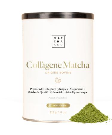 Collagen with Magnesium Matcha Tea & Hyaluronic Acid Joints Skin & Nails 300g Matcha Collagen Powder Gluten Free No Added Sugars & GMO Free Keep Your Body Healthy