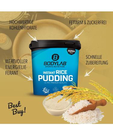 BODYLAB24 Instant Rice Pudding 3kg - 100% Rice Flour Fast Carbohydrate Supply Ideal for Training Additive-Free - Buy Online on GoSupps.com