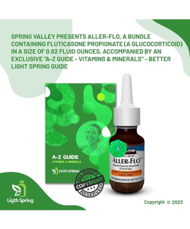 Aller-Flo Fluticasone Propionate Nasal Allergy Spray 50 mcg - 144 Sprays + Exclusive Vitamins & Minerals Bundle - Shop Internationally - Buy Online on GoSupps.com