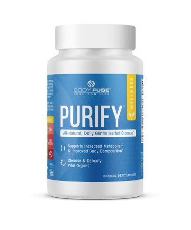 Body Fuse Purify | All Natural Daily Herbal Cleanse | Internal Organ & GI Detox | Water Cut | 30 SERVINGS