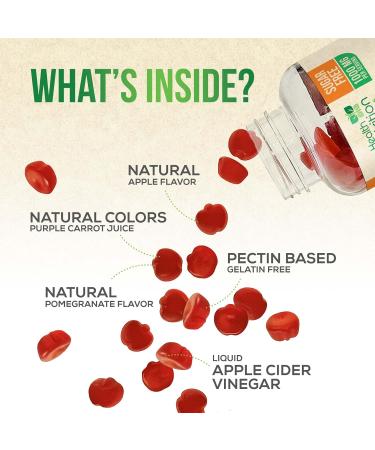 Apple Cider Vinegar Gummies 1000mg - Sugar Free Max Strength ACV Gummy Vitamins Advanced Formula with Vitamin B12 Supports Metabolism & Energy Keto Friendly Gluten-Free Vegan Non-GMO 60 Gummies 60 Count (Pack of 1) - Buy Online on GoSupps.com