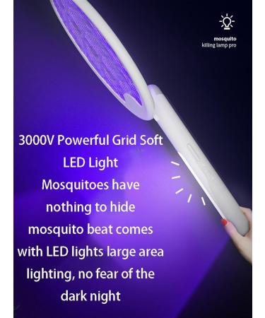 Electric Fly Swatter Rechargeable Mosquito Swatter Foldable Dual Handheld And Automatic Swatting Mode 3000V Strong Instant Insecticide Swatter Mosquito Swatter For Indoor Outdoor Camping With Pow Black - Buy Online on GoSupps.com
