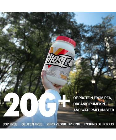 GHOST Vegan Protein Powder - 2lb 20g of Protein - Plant-Based Pea & Organic Pumpkin Protein - Post Workout & Nutrition Shakes Smoothies & Baking - Soy & Gluten-Free (Peanut Butter Cereal Milk) - Buy Online on GoSupps.com