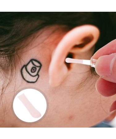 FRCOLOR Ear Spoon Tips Ear Cleaner Replacement Tips 10pcs Soft Silicone Ear Wax Pick Removal Tips Safety Ear Scoops Sleeves Accessories Set for Teens Adults Oval Pink - Buy Online on GoSupps.com