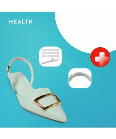 Buy Biped Health Sling Holders - 2 Pairs Self-Adhesive Strap Holders for Shoe Straps - Anti-Slip Velour Leather Z2920 - International Shipping Available - Buy Online on GoSupps.com