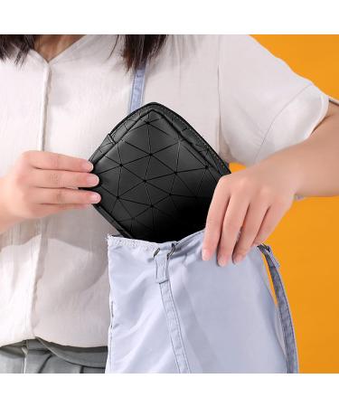 Buy Portable Tampon Storage Bags - 2-Piece Mini Period Bags for Women & Girls | Black & Pink Zippered Organizers - Buy Online on GoSupps.com