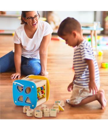 All Kids United Wooden Plug-In Cube Toy | Motor Skills & Design Recognition | Educational Puzzle Sorting for Enhanced Concentration - Buy Online on GoSupps.com