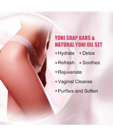 Yoni Wash for Women - Odor Eliminating 100g Soap & 30ml Natural Yoni Oil - Moisturizing Feminine Care - Buy Online on GoSupps.com