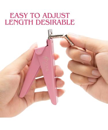 Yaya Acrylic False Nail Clippers with Magnets - Precision Nail Tip Cutter for Salon & Home Manicure - Baby Pink - Buy Online on GoSupps.com