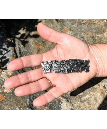 Periwinkle Hand Crafted Metal Barrette - Made in USA - 70mm Clip by Oberon Design - Buy Online on GoSupps.com