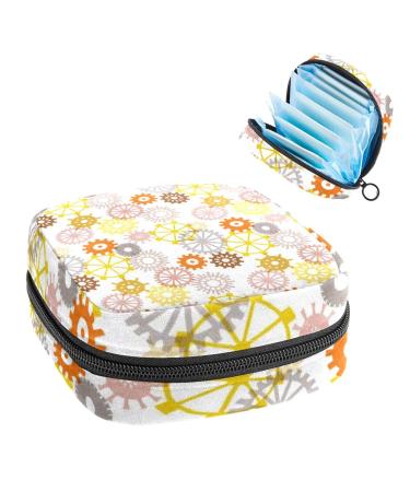 Women's bonds Storage pockets Stillpad holder watch parts pattern portable period kit pocket feminine product bag for women girls color1