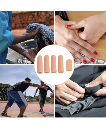 Finger Protectors 20 Pcs - Silicone Gel for Trigger Finger, Eczema, Arthritis Pain Relief - Flesh Tint - Buy Online on GoSupps.com