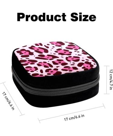 GIAPB Pink Leopard Period Bag - Sanitary Napkin Storage & Makeup Pouch - Buy Online on GoSupps.com