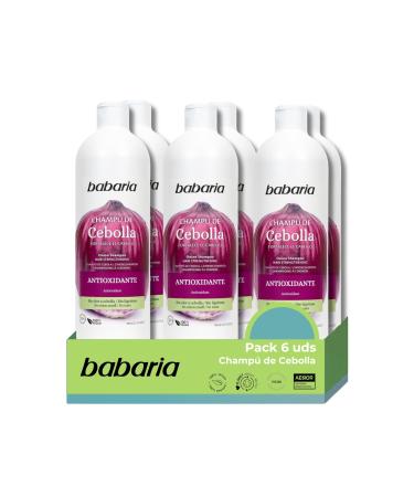 Babaria Babaria Onion Shampoo Pack 6 - Babaria X6 Onion Shampoo 700ml | Onion Anti-Oxidant Shampoo | Onion Shampoo Onion Free Odour