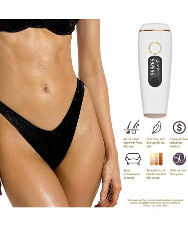 Pohtyit Unlimited Flash Portable Laser Hair Remover - Small & Powerful for Face Legs Armpits & Bikini - Shop Now! - Buy Online on GoSupps.com