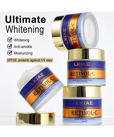 AILKE BOOST LUSTER LKIAE Ultimate Retinol day and night cream whitening antiaging reduces wrinkles fine lines moisturizing with spf 50+ snail extract collagen 100 ml - Buy Online on GoSupps.com