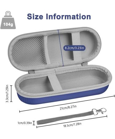 LOPHE Electric Toothbrush Travel Case Dustproof Toothbrush Storage Holder Portable Toothbrush Protective Cover Bag Electric Toothbrush Case Container for Business Camping Travel (Royal Blue) - Buy Online on GoSupps.com