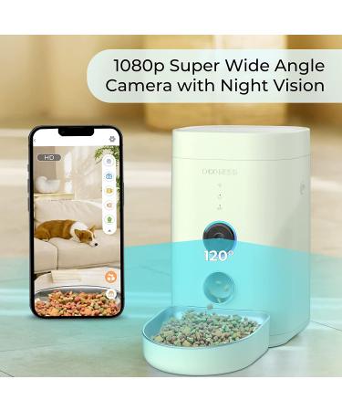 DOGNESS Automatic Cat Feeder with Camera | 1080P HD Video | Night Vision | WiFi | 2-Way Audio | Motion & Sound Alerts | Cat Food Dispenser - Buy Online on GoSupps.com